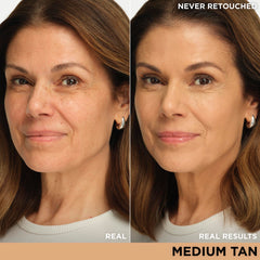 IT Cosmetics CC+ Cream Medium Tan open pump dispensing creamy texture for hydration