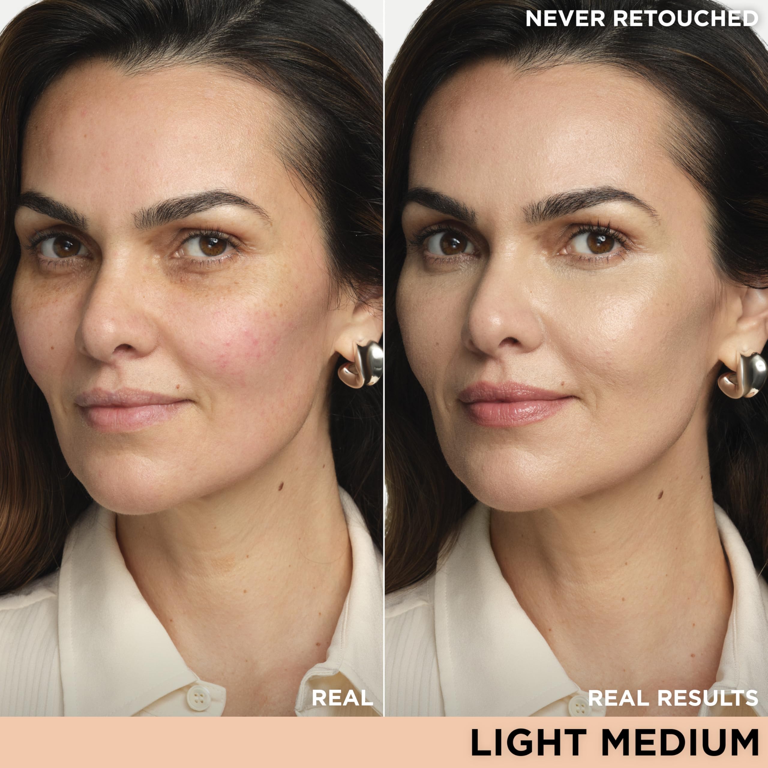 IT Cosmetics creamy CC+ texture close-up highlighting smooth hydrating finish