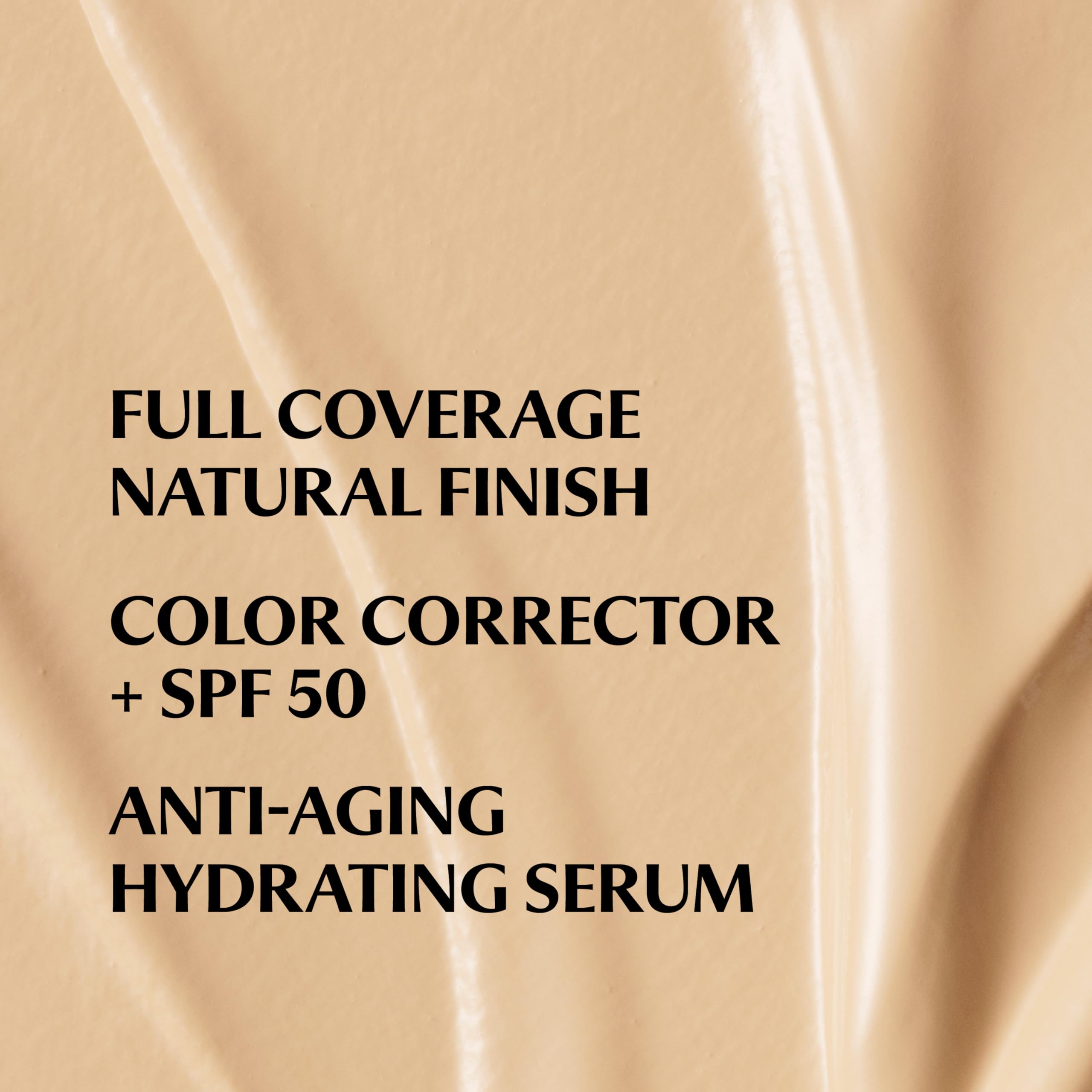 IT Cosmetics cream texture swatch highlighting hydrating, blendable finish