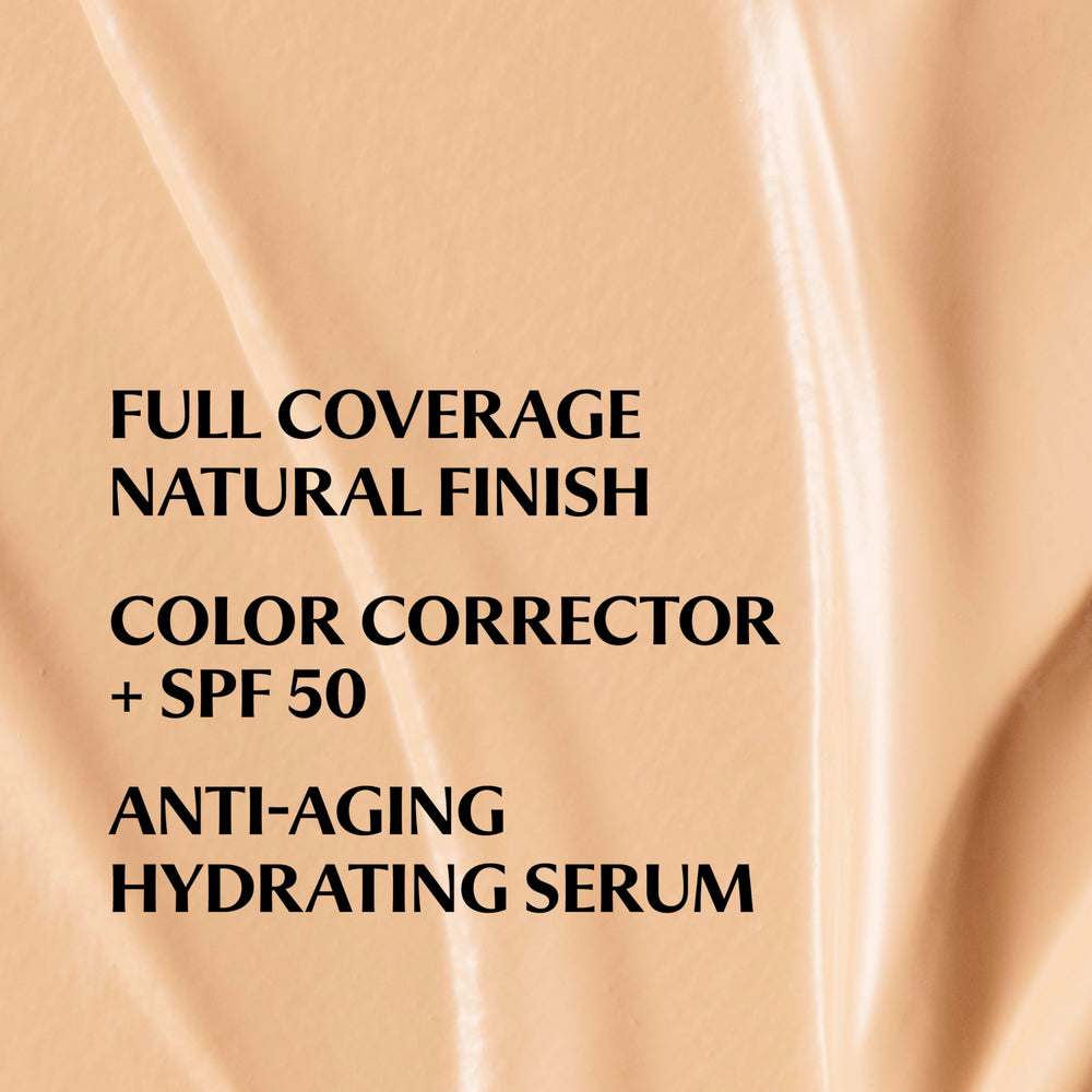 IT Cosmetics cream texture swatch highlighting hydrating, blendable finish