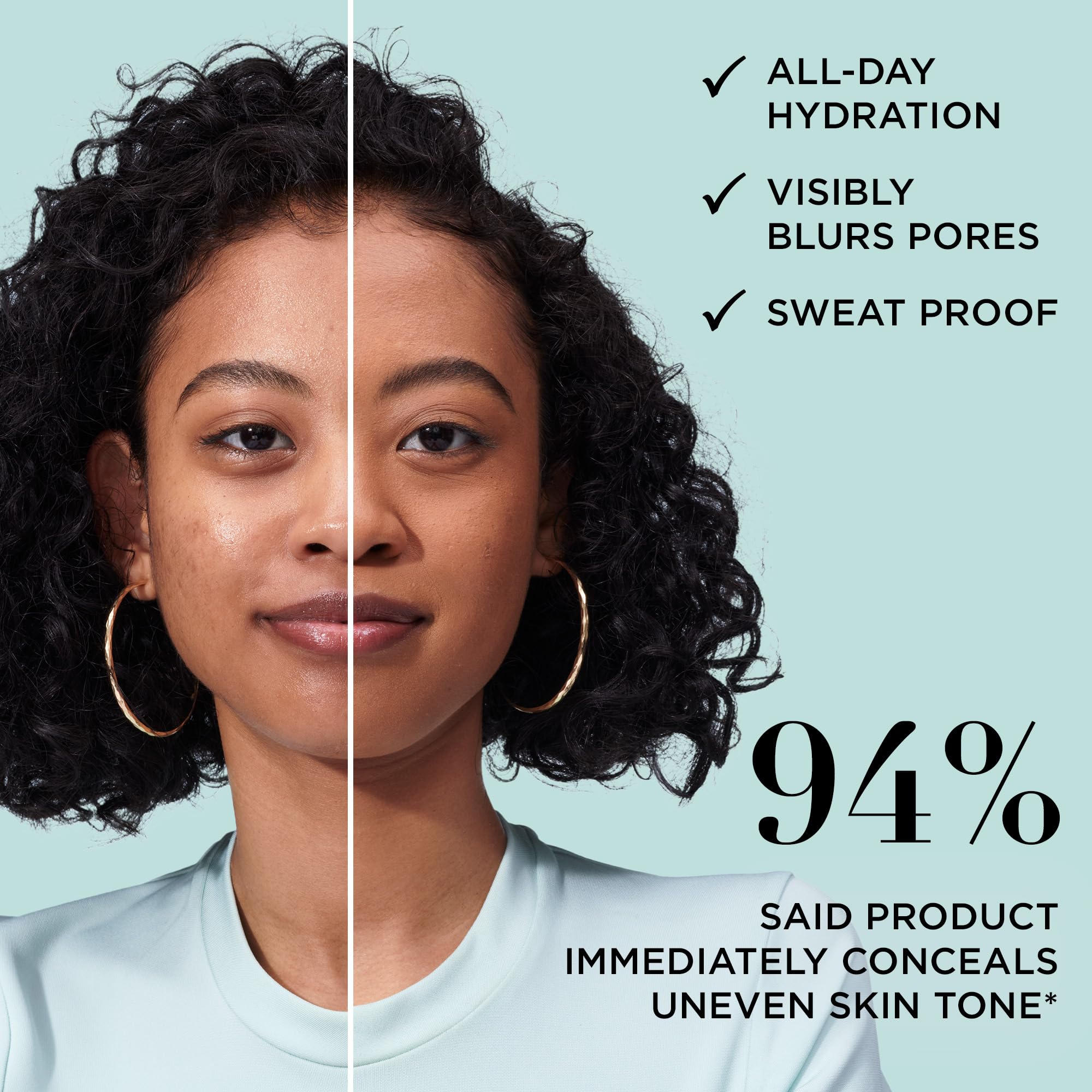 IT Cosmetics product applied with brush showing smooth natural matte finish