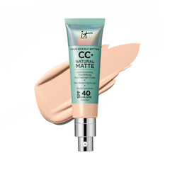 IT Cosmetics front bottle showing shade and matte finish benefit