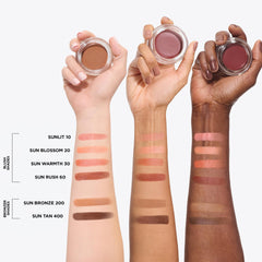 IT Cosmetics product beside complexion brush showing easy application benefit
