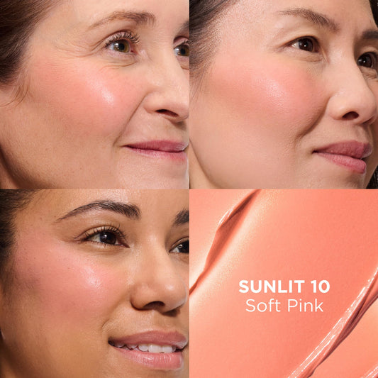 IT Cosmetics close-up of creamy Sunlit texture demonstrating smooth blendability