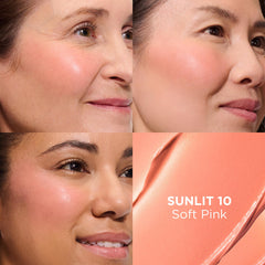 IT Cosmetics close-up of creamy Sunlit texture demonstrating smooth blendability