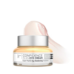 IT Cosmetics jar front view showing sleek packaging and hydration benefit