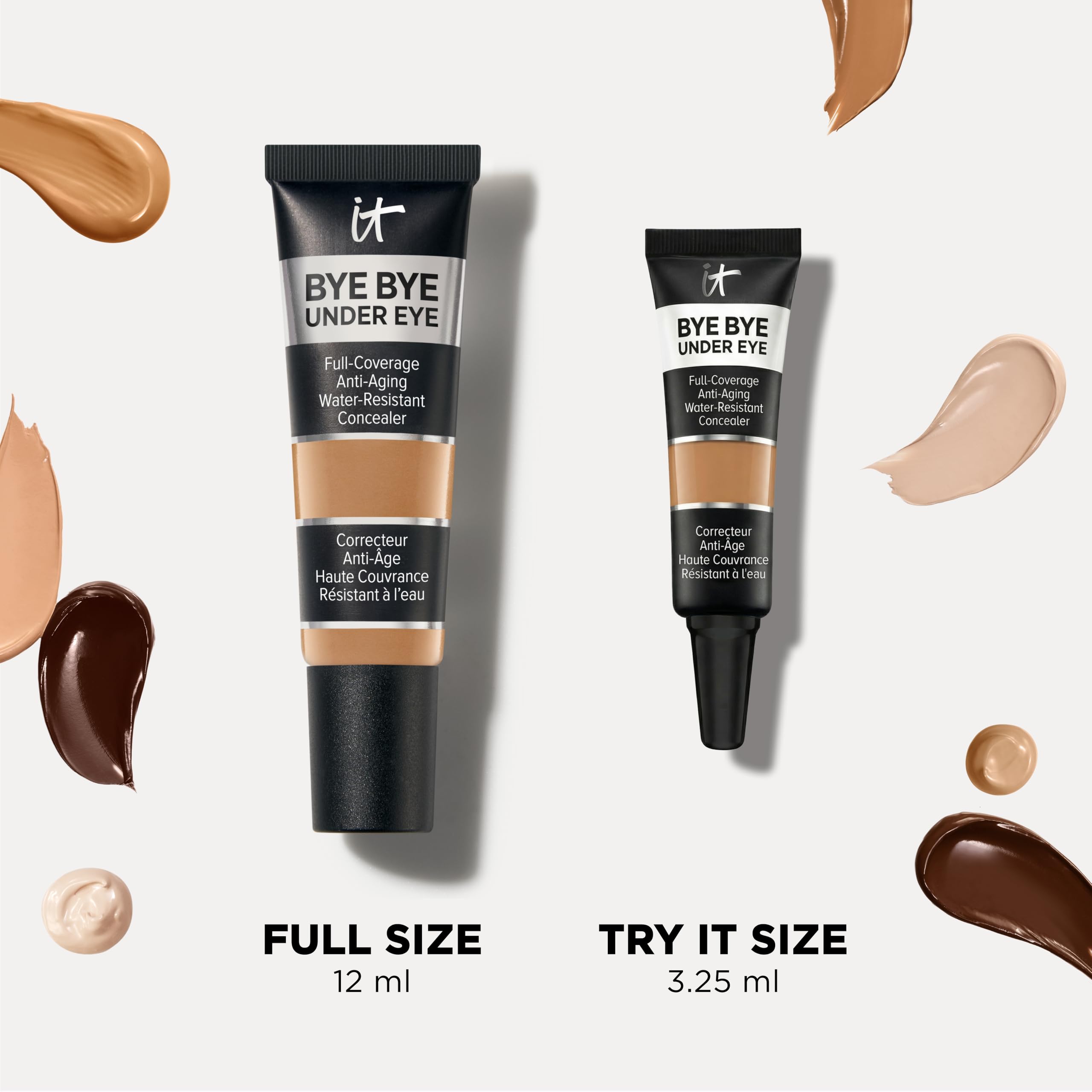 IT Cosmetics lifestyle on bathroom counter showing everyday long-wear advantage