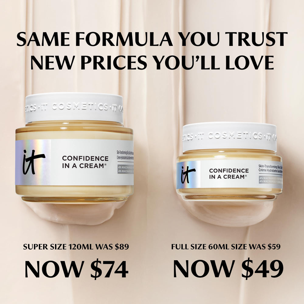 IT Cosmetics jar on bathroom counter in lifestyle setting for everyday skincare routine inspiration