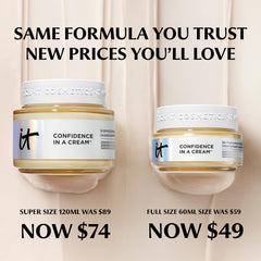 IT Cosmetics jar on bathroom counter in lifestyle setting for everyday skincare routine inspiration