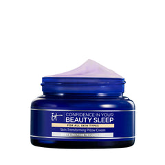 IT Cosmetics jar front view showing product branding and benefit