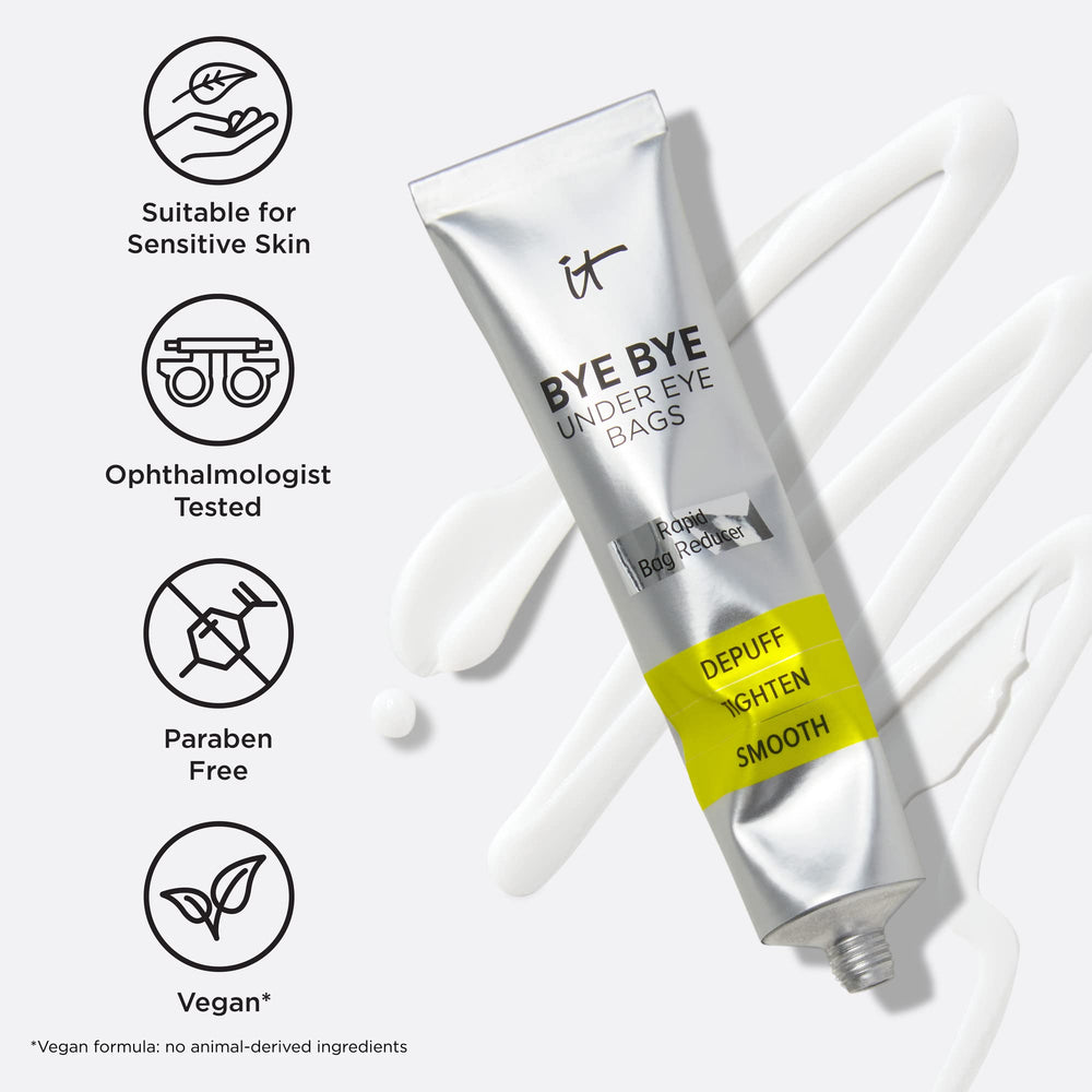 IT Cosmetics removal demo with oil cleanser, shows gentle effective removal benefit