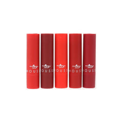 Italia Deluxe open bullets displaying five shades for easy shade selection benefit