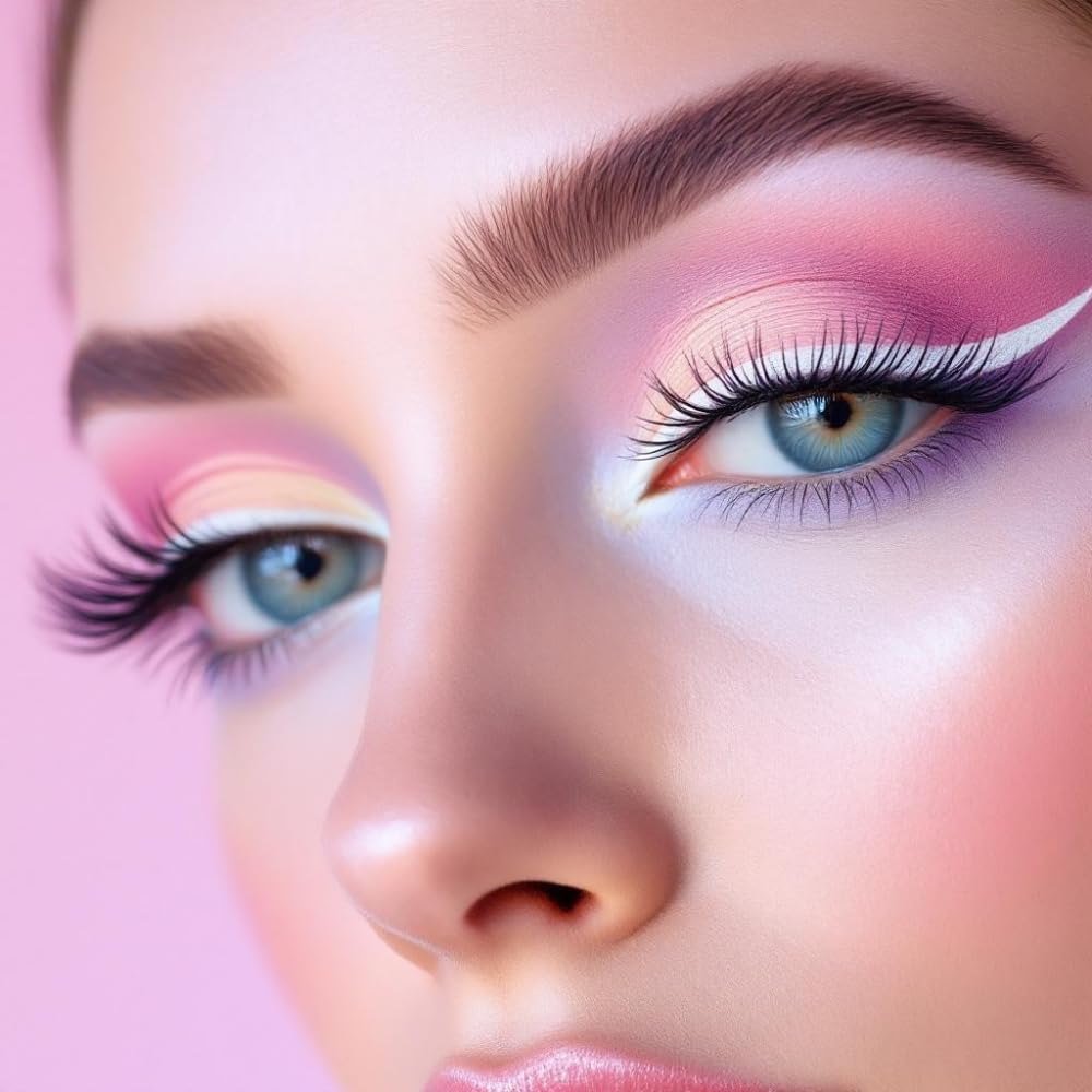 Italia Deluxe white eyeliner next to ruler showing 6.2 inch length for comfortable grip