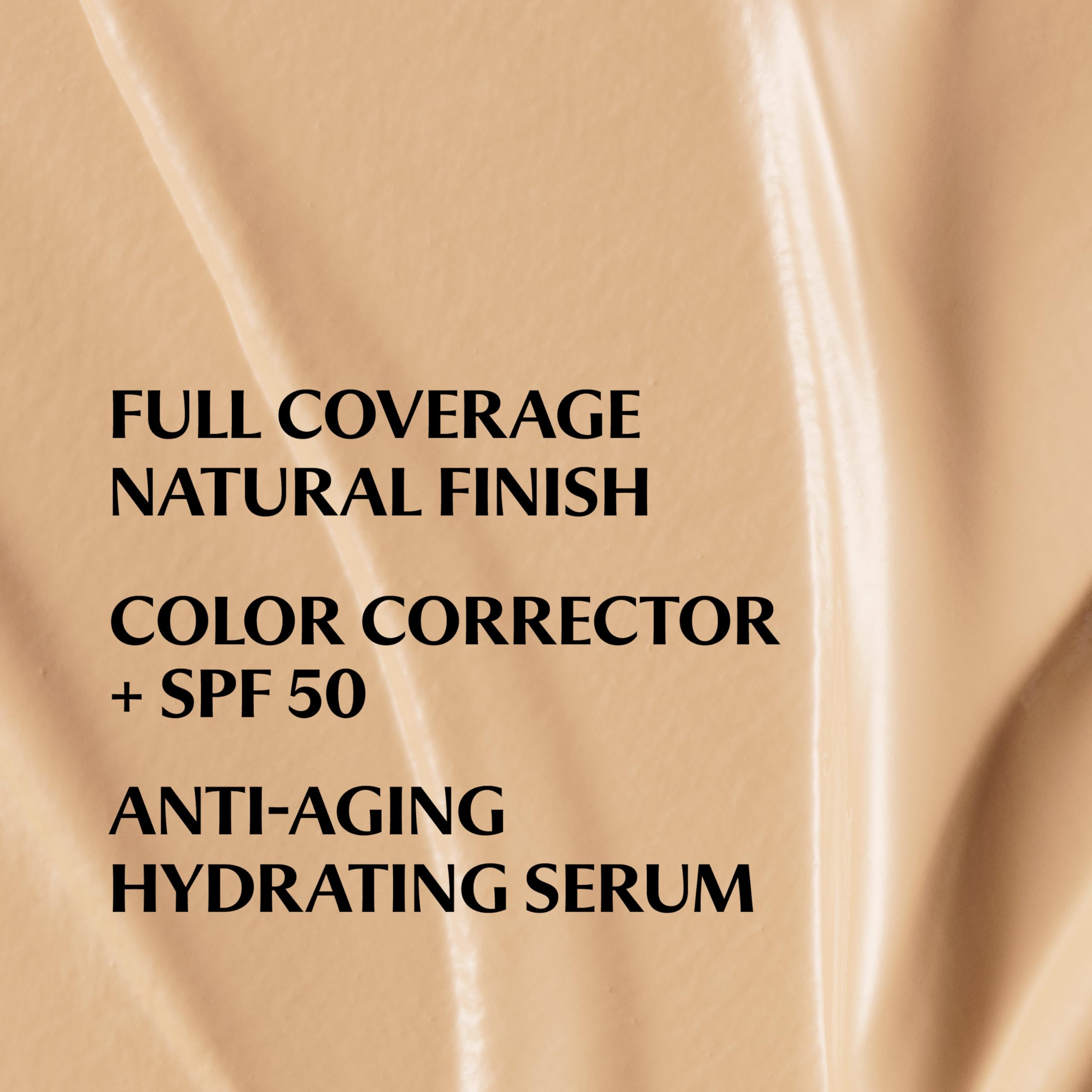 IT Cosmetics texture swatch of CC+ Cream showing natural finish
