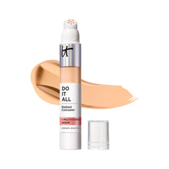 IT Cosmetics front packaging shows shade Light Medium Warm and product benefit