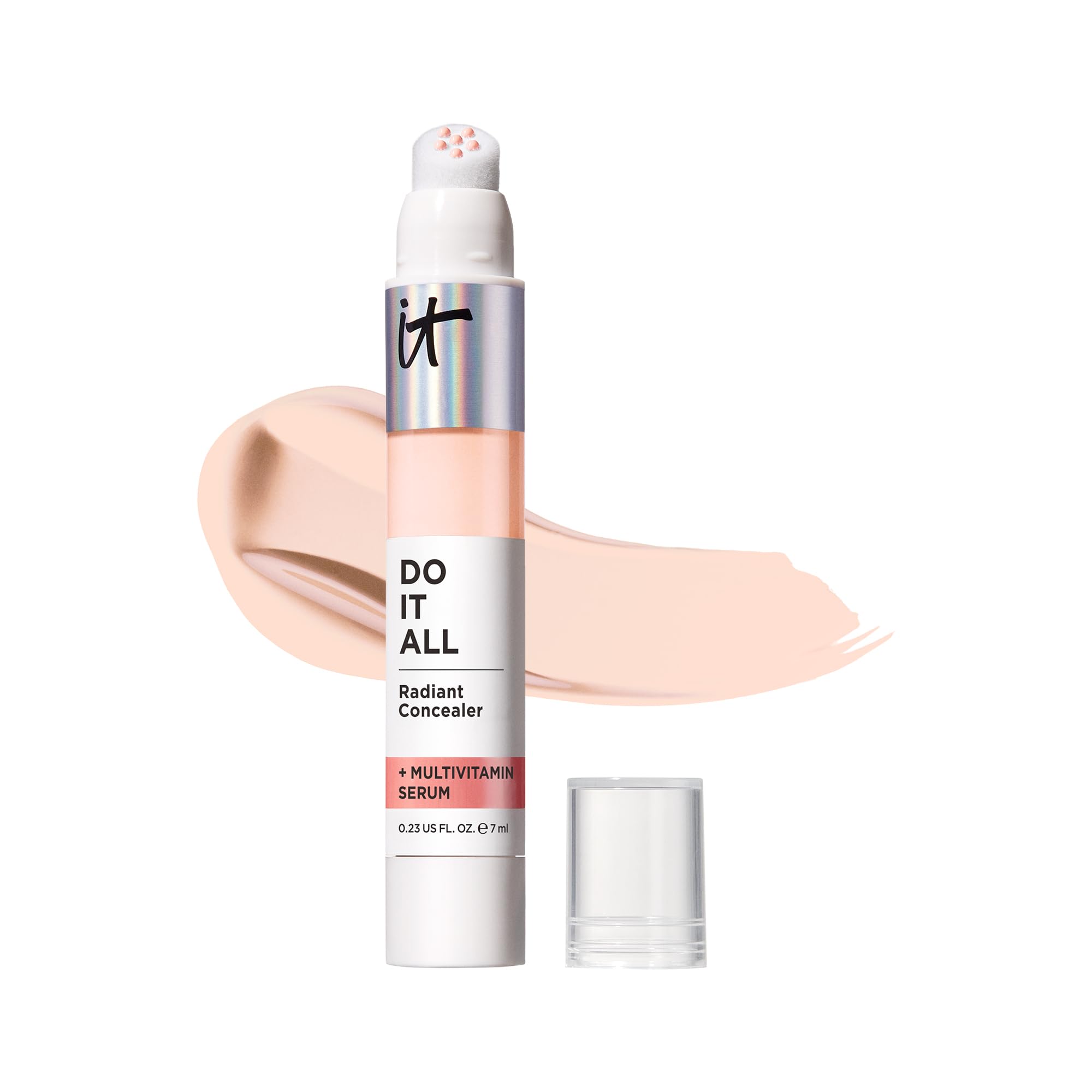 IT Cosmetics front product shot showing sleek packaging and radiant finish benefit