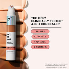 IT Cosmetics ingredients visual highlighting niacinamide and hyaluronic hydration