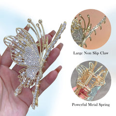 ITingstere clip worn in thick hair demonstrating strong grip and comfortable finish