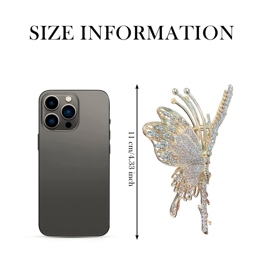 ITingstere clip next to hand showing scale and large coverage for long hair
