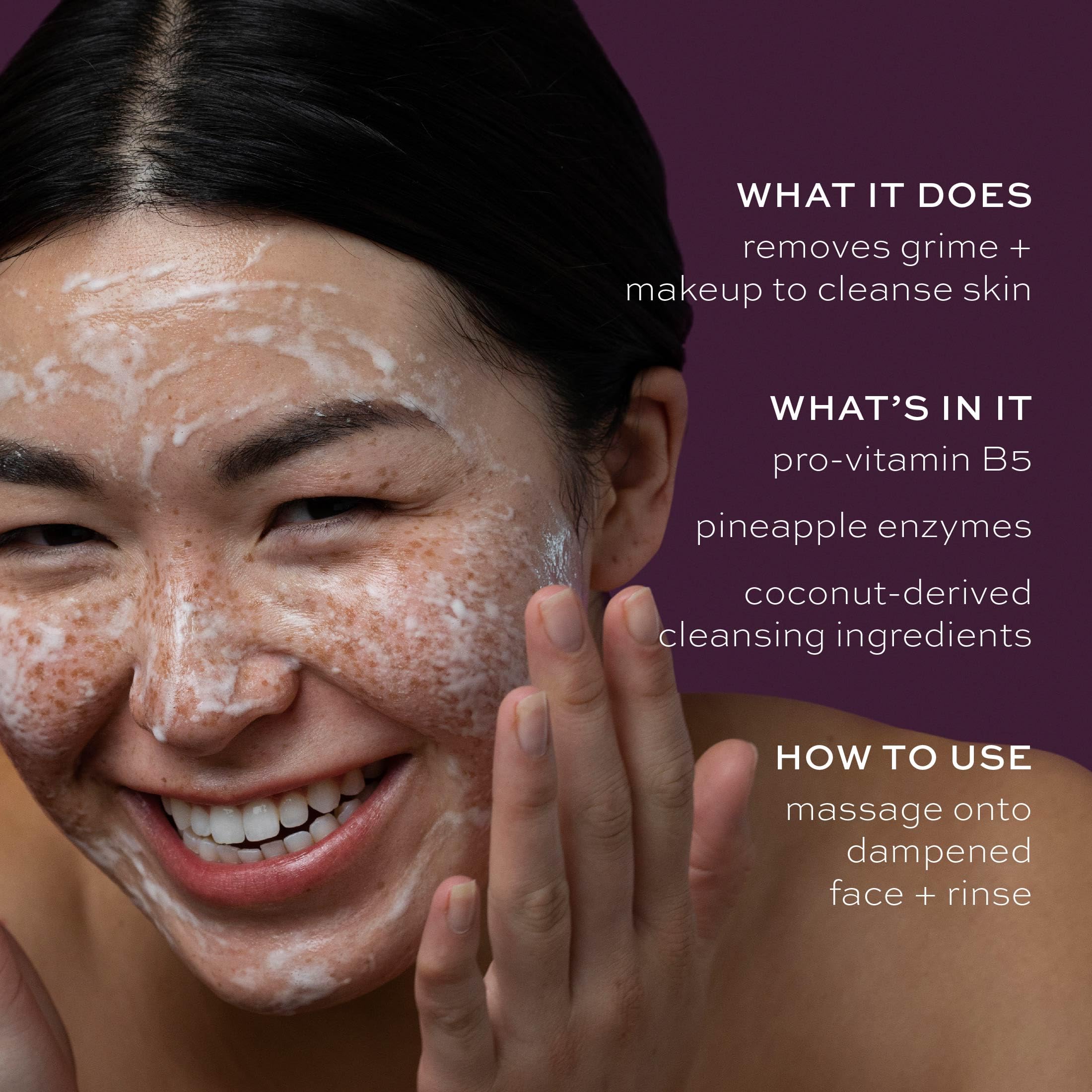 ITK cleanser pineapple and coconut enzymes visualizing natural actives