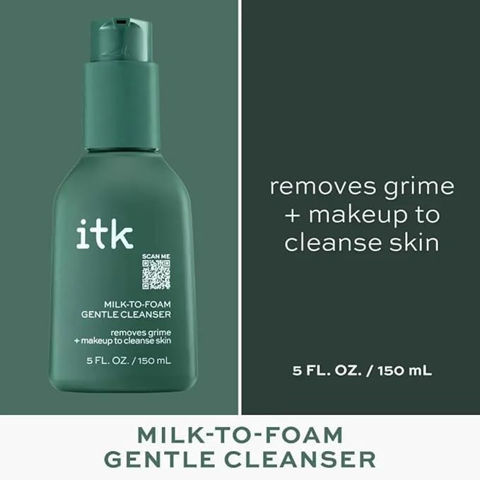 ITK cleanser pump close-up highlighting easy dispensing