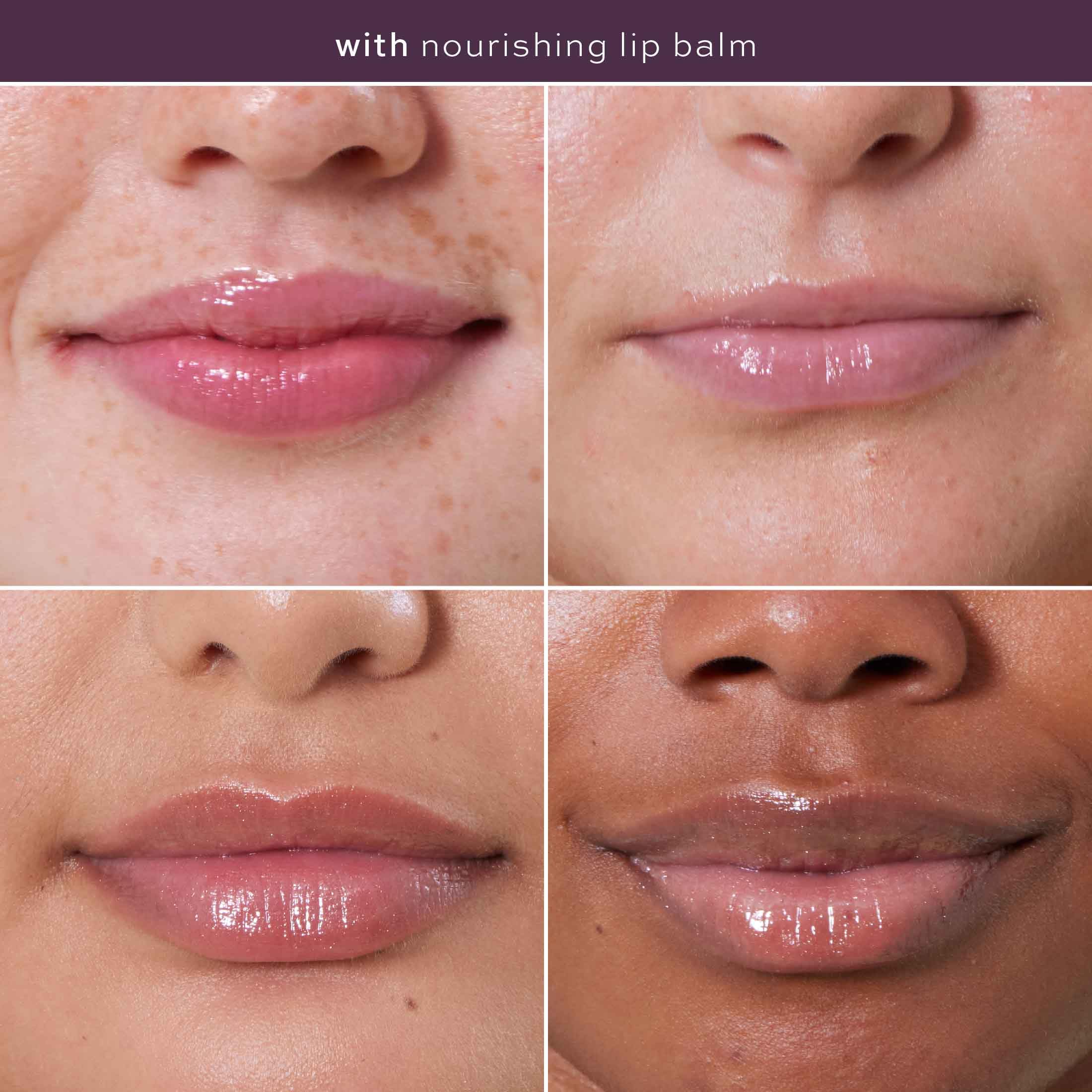 ITK lip balm held in hand to show compact 0.2 oz size and portability