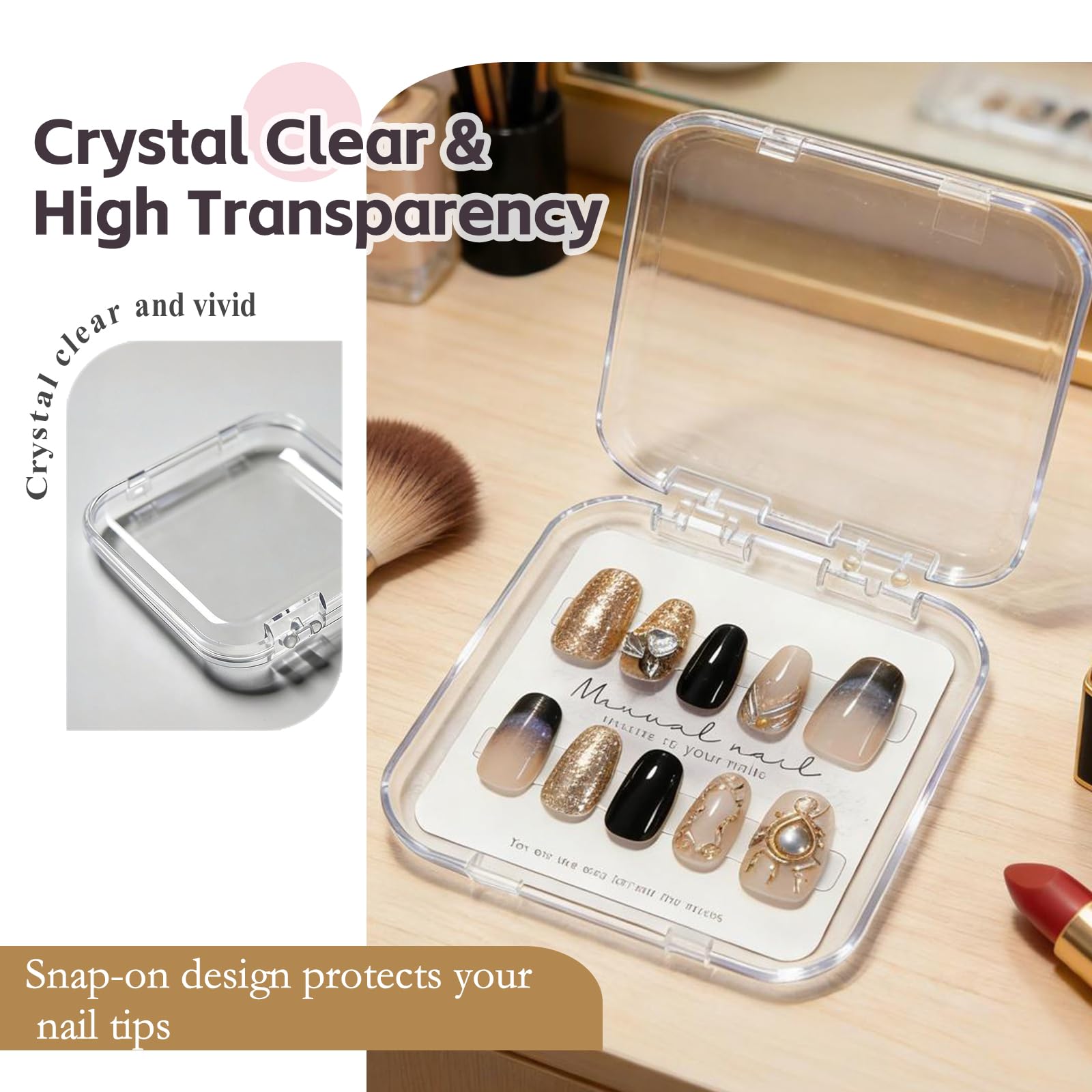 ITQUTC box with nail set inserted showing protection and neat arrangement