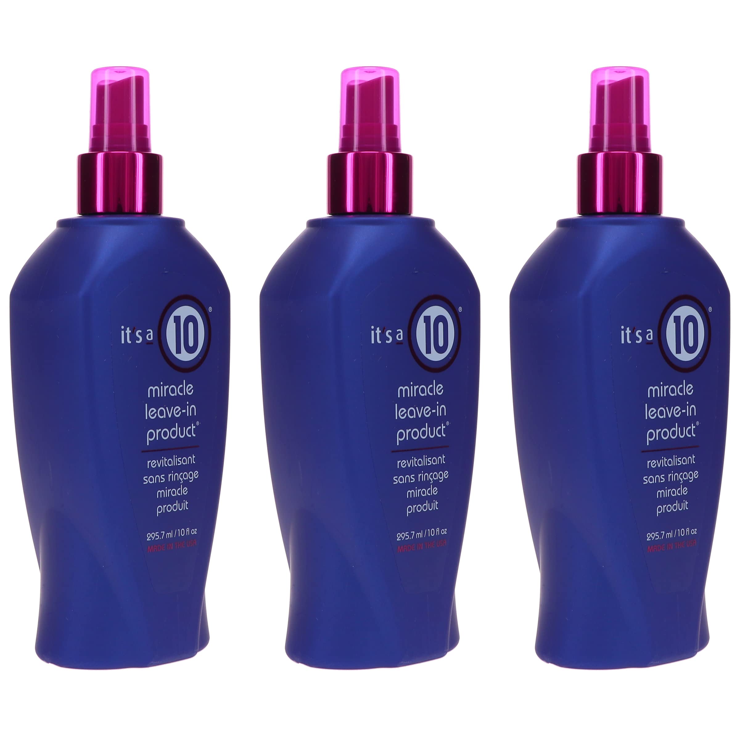 It's a 10 before and after hair comparison showing reduced frizz and improved shine benefit