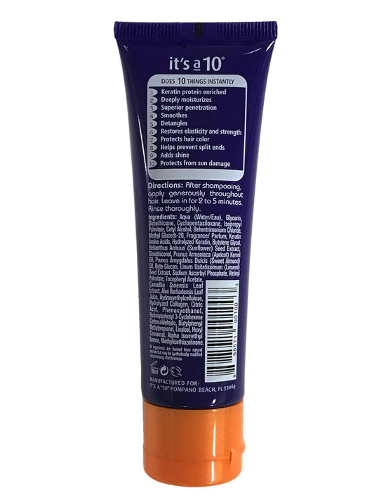 It's a 10 creamy conditioner texture on hand demonstrating rich moisture