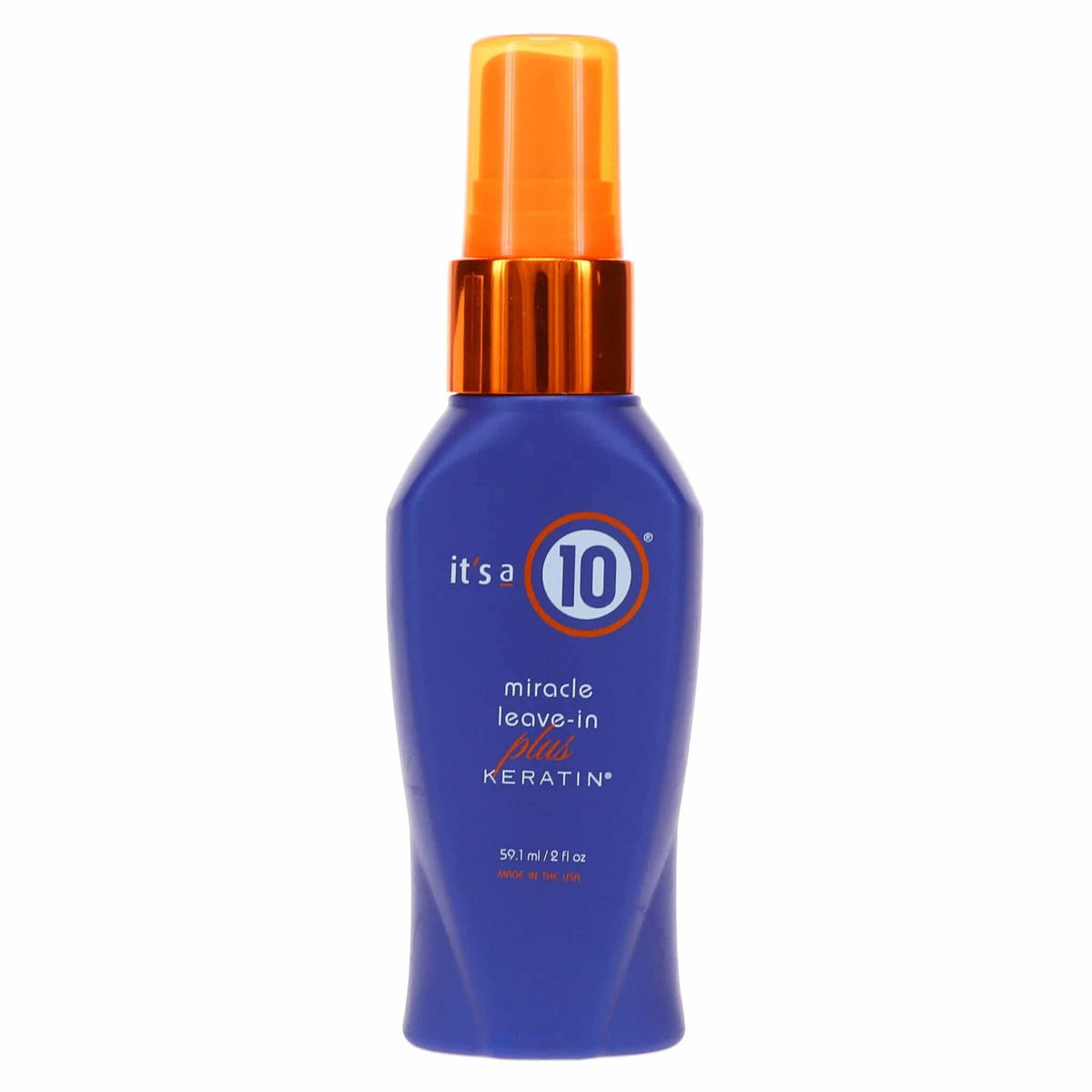 It's A 10 two-ounce bottle front view showing travel-size convenience and clear branding
