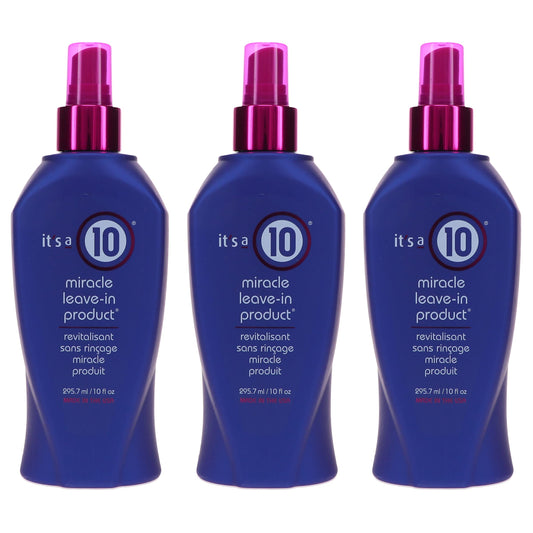 It's a 10 front bottle showing label and pack of three for quick identification and benefit