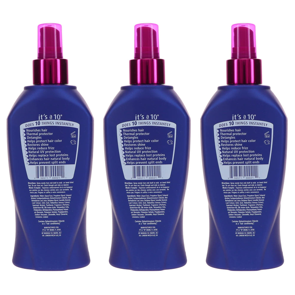 It's a 10 ingredients panel closeup highlighting sunflower seed extract and panthenol benefits
