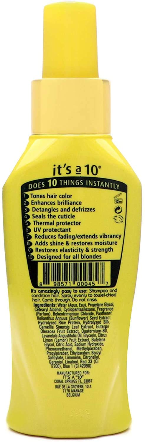 It's a 10 Haircare pump detail demonstrating easy application and controlled dispensing