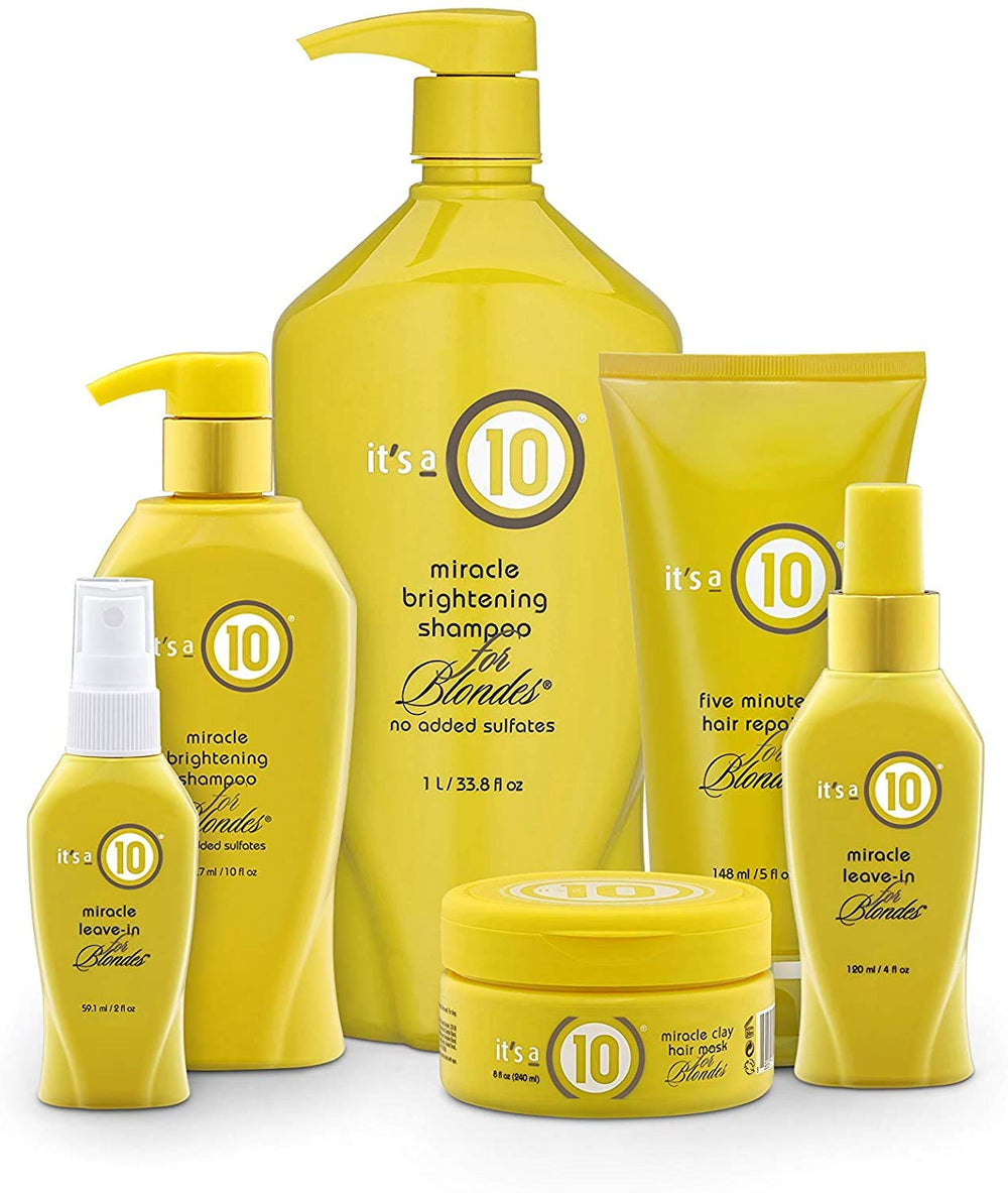 It's a 10 Haircare bottle next to a passport showing travel-friendly size and convenience