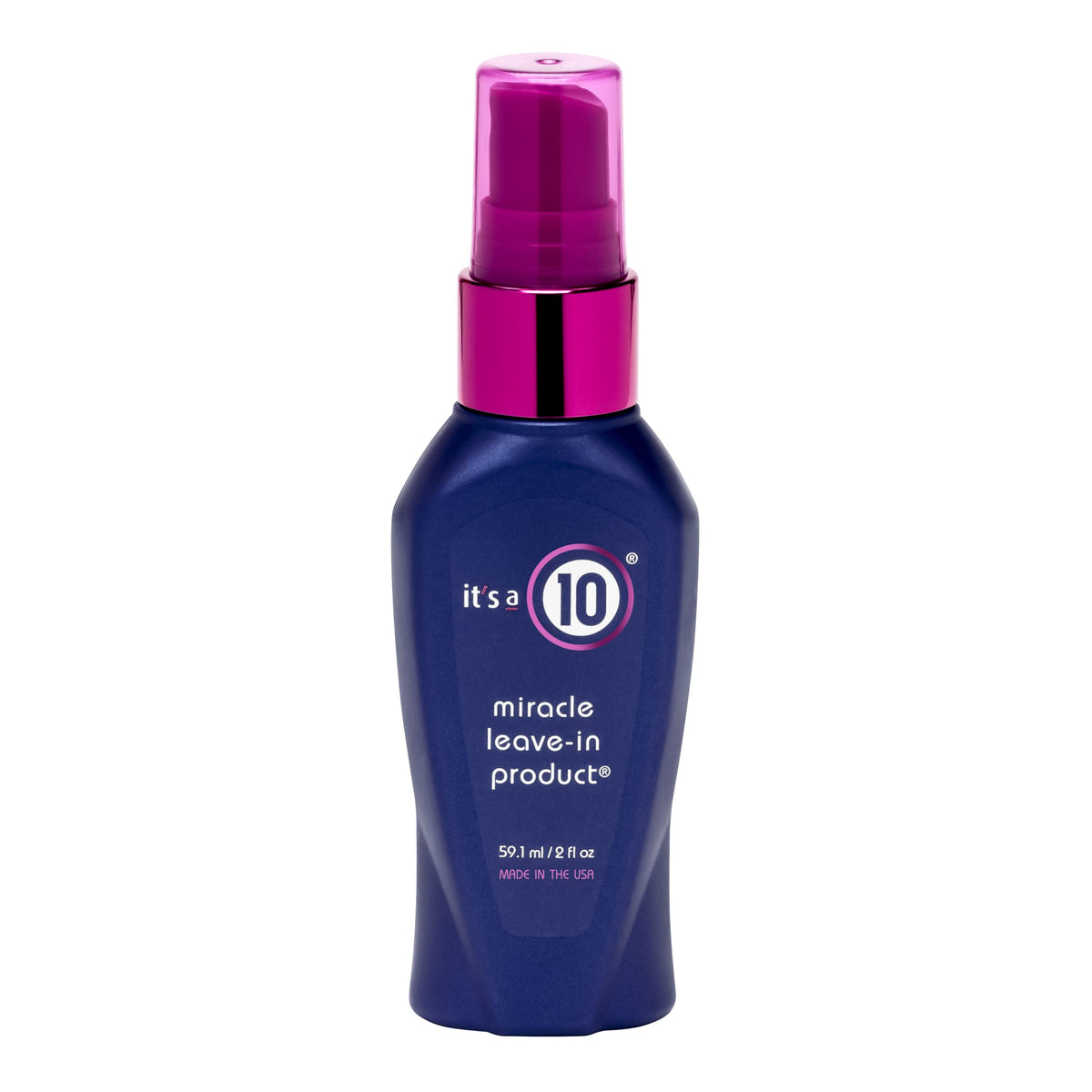 It's A 10 front bottle showing label and compact 2 oz for portability and easy use