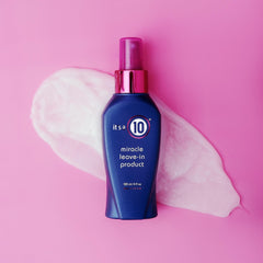 It's A 10 Miracle Leave-In on bathroom shelf among products showing daily routine compatibility