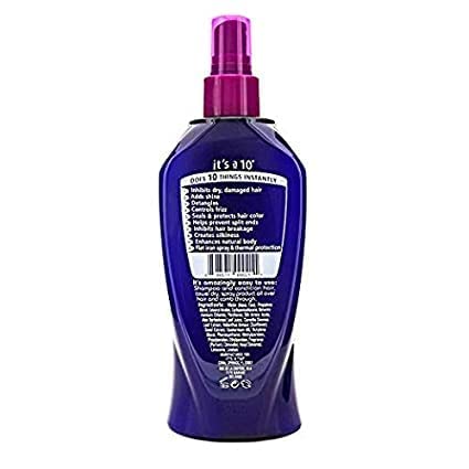 It's a 10 pump and label detail highlighting ingredients and easy dispensing