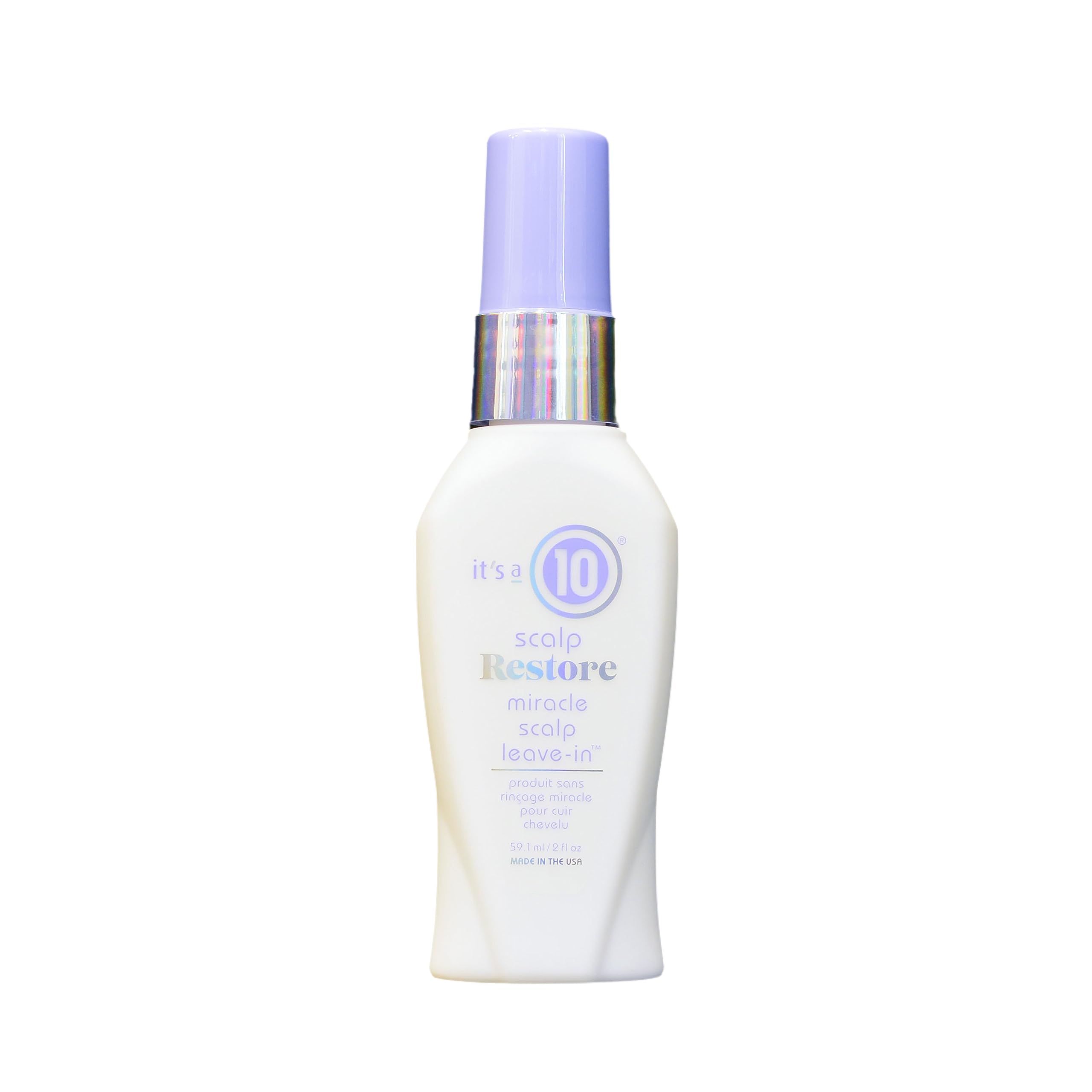 It’s a 10 front bottle view showing compact 2 oz design and travel-ready convenience