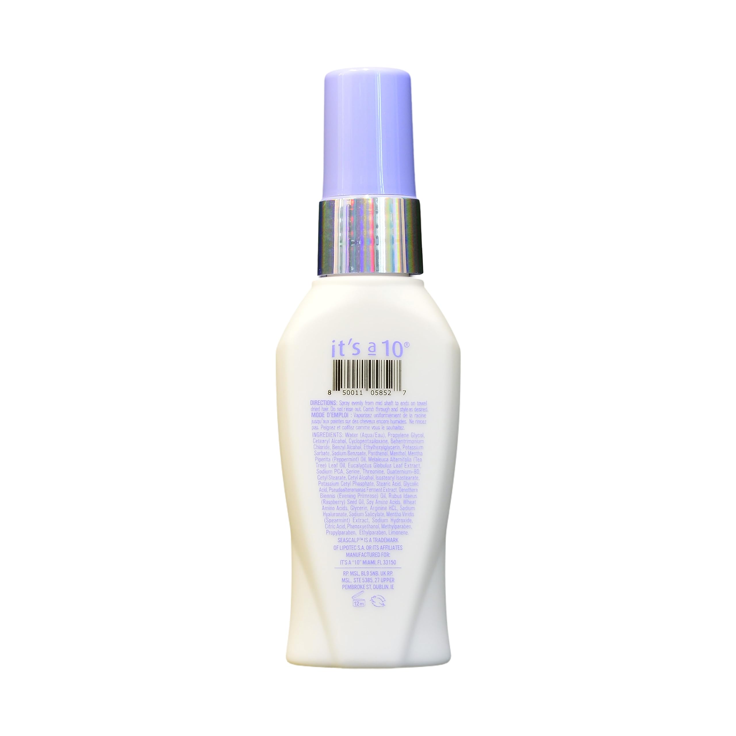 It’s a 10 pump dispensing leave-in demonstrating easy targeted application benefit