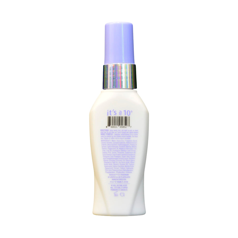 It’s a 10 pump dispensing leave-in demonstrating easy targeted application benefit