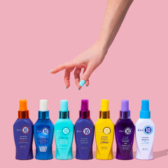 It's a 10 Haircare after-wash hair showing smooth, shiny result and manageability benefit