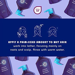It's a 10 Haircare shampoo foam texture close-up displaying gentle cleansing benefit