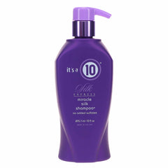 It's A 10 bottle front label showing brand and smooth-shine benefits