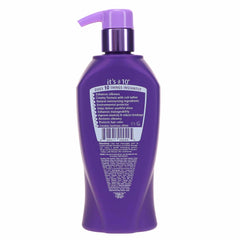 It's A 10 creamy lather in hand demonstrating gentle cleanse and silk feel