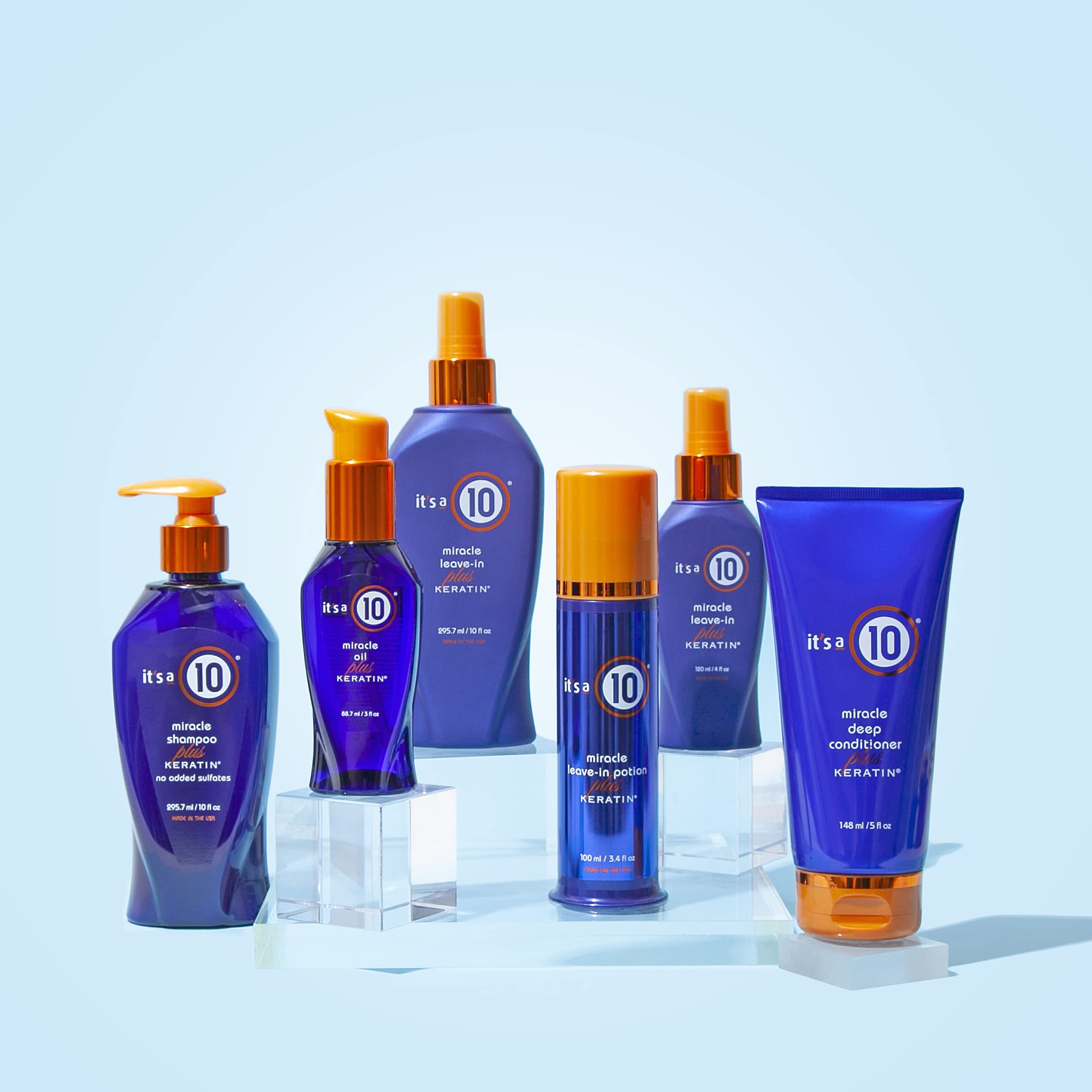 It's a 10 styling use in salon showing professional application and heat protection
