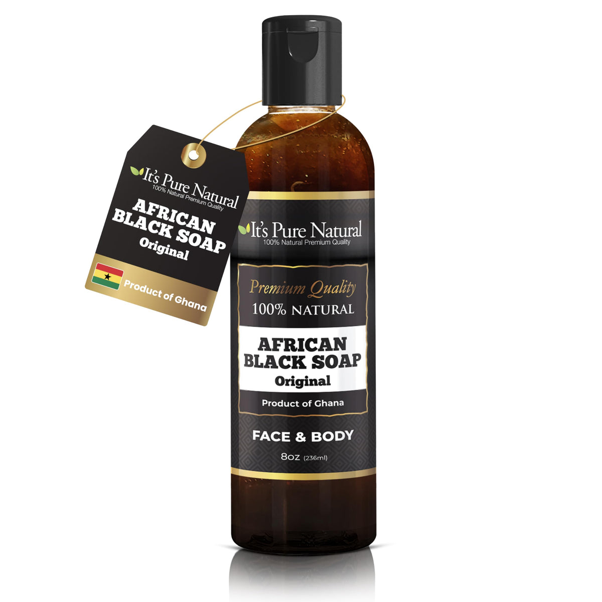 It's Pure Natural front bottle view showing clean packaging and brand clarity