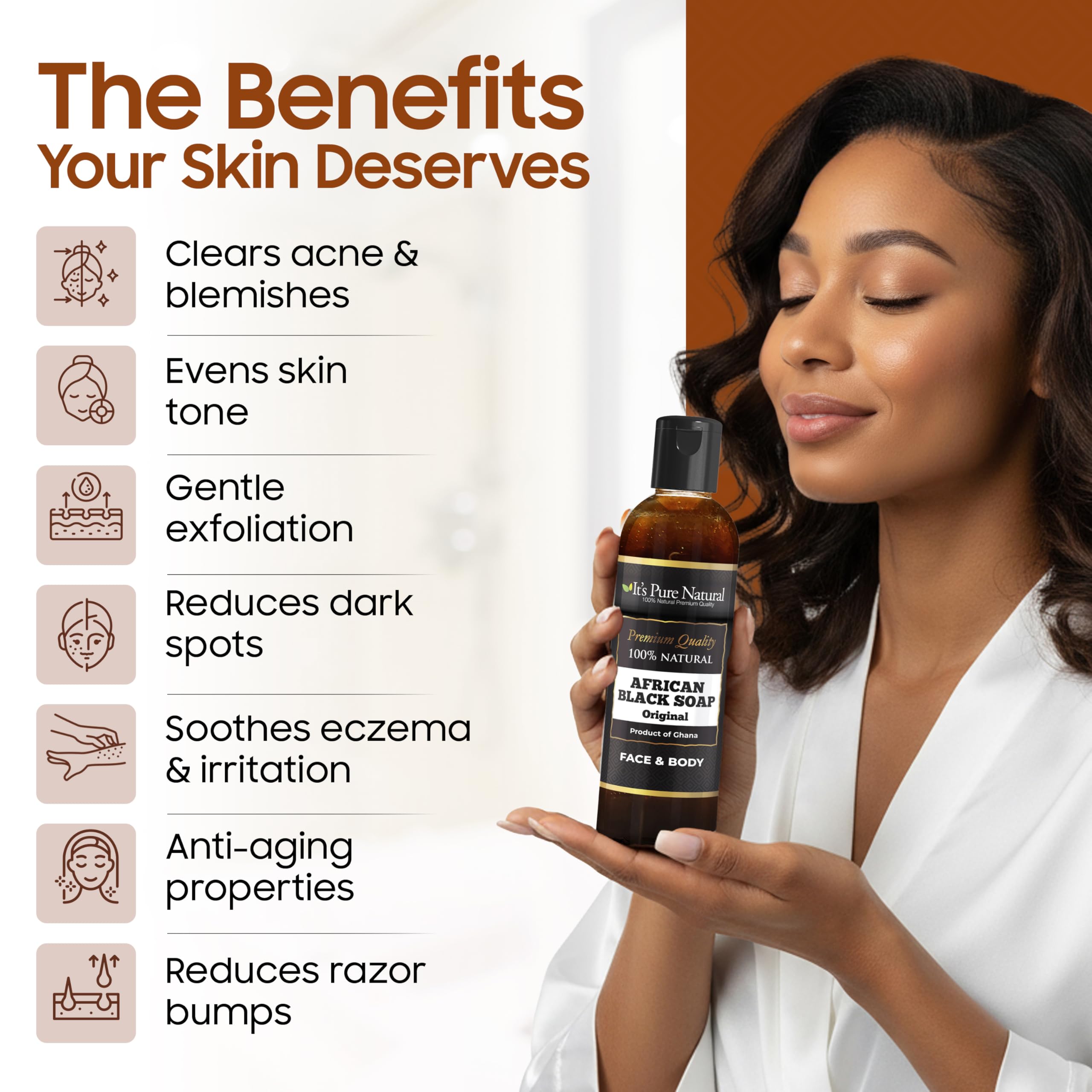 It's Pure Natural shea butter and coconut ingredients highlighting natural nourishment