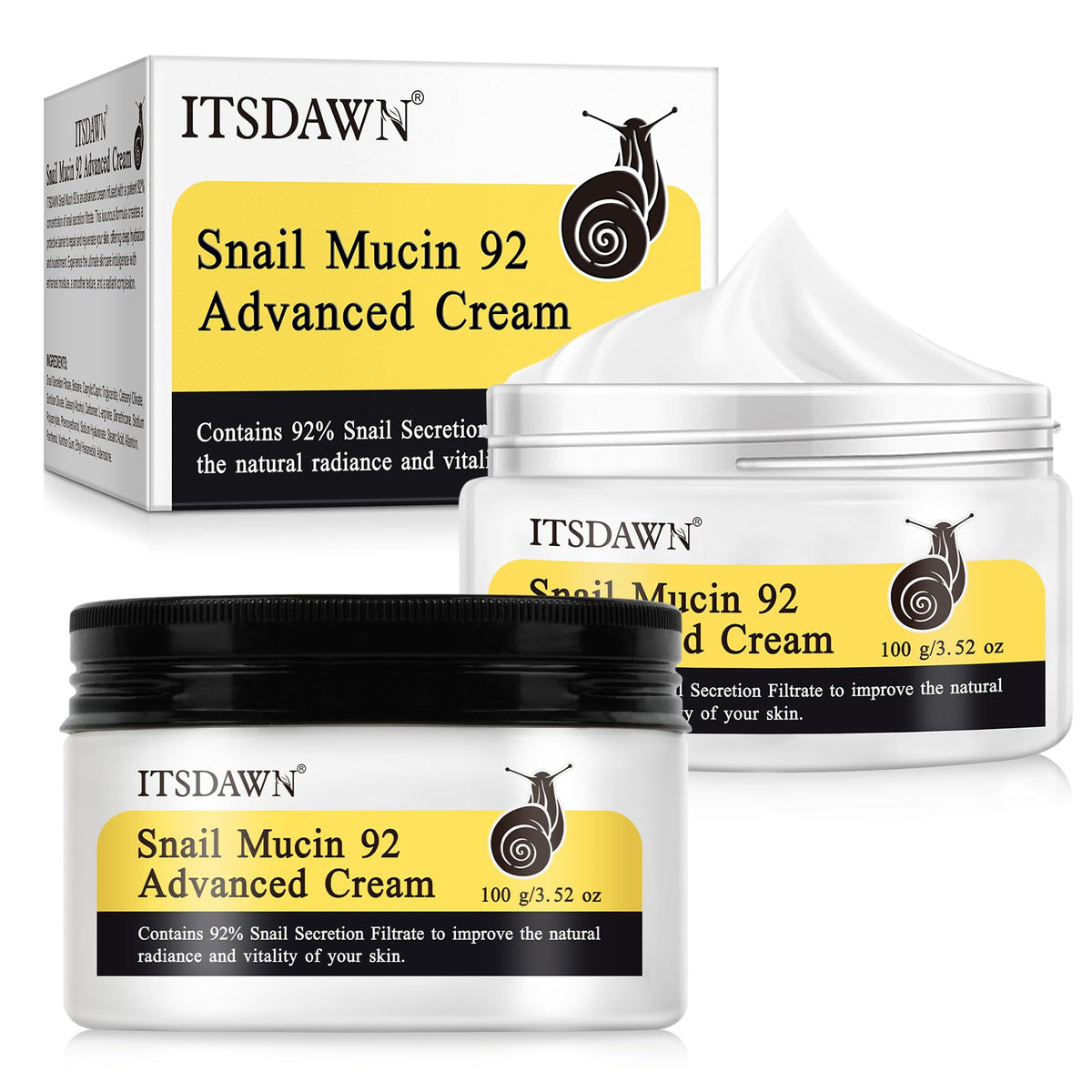 ITSDAWN jar front packaging showing label and product benefit
