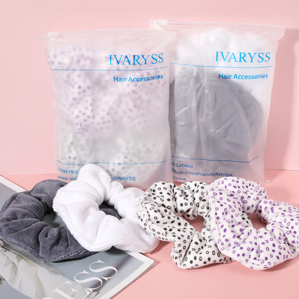 IVARYSS scrunchie on towel rail in bathroom for convenient everyday use