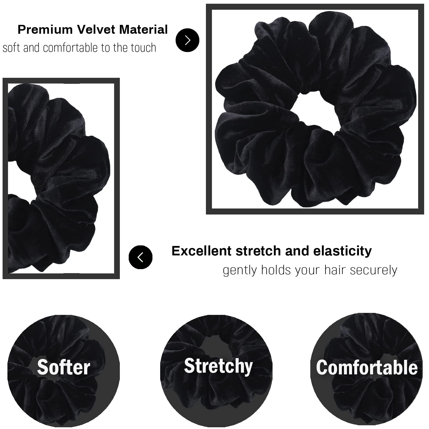 IVARYSS scrunchie used for a full bun showing firm hold without creasing